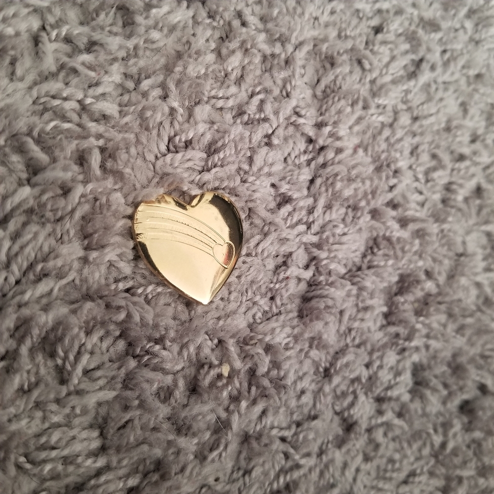 Gold Tone Variety Clun Heart Brooch